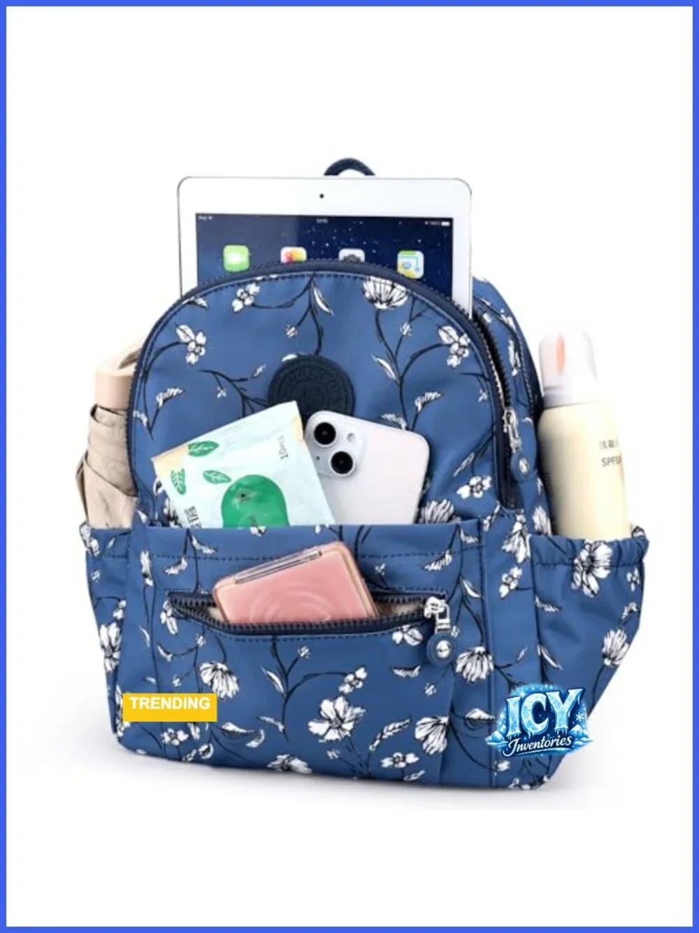 Women's Water-Resistant Nylon Anti-Theft Travel Backpack Mini Daypack Purse